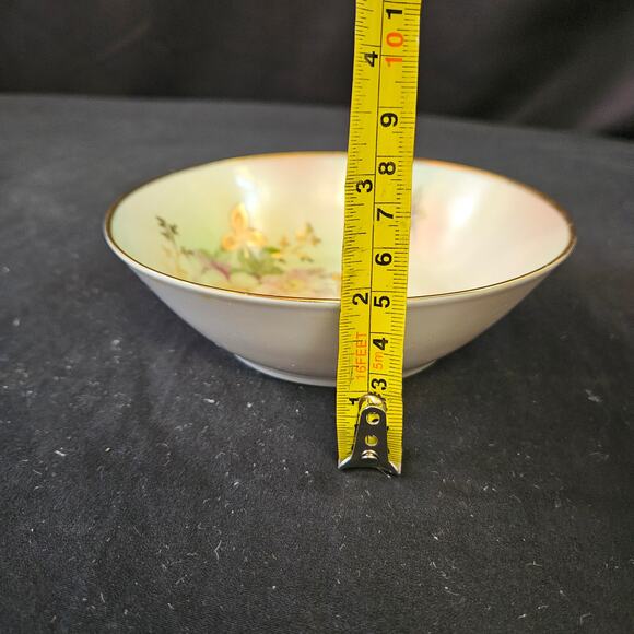 Vintage Schumann Arzberg Germany Wild Rose Shallow Bowl 6" MCM - Picture 6 of 6